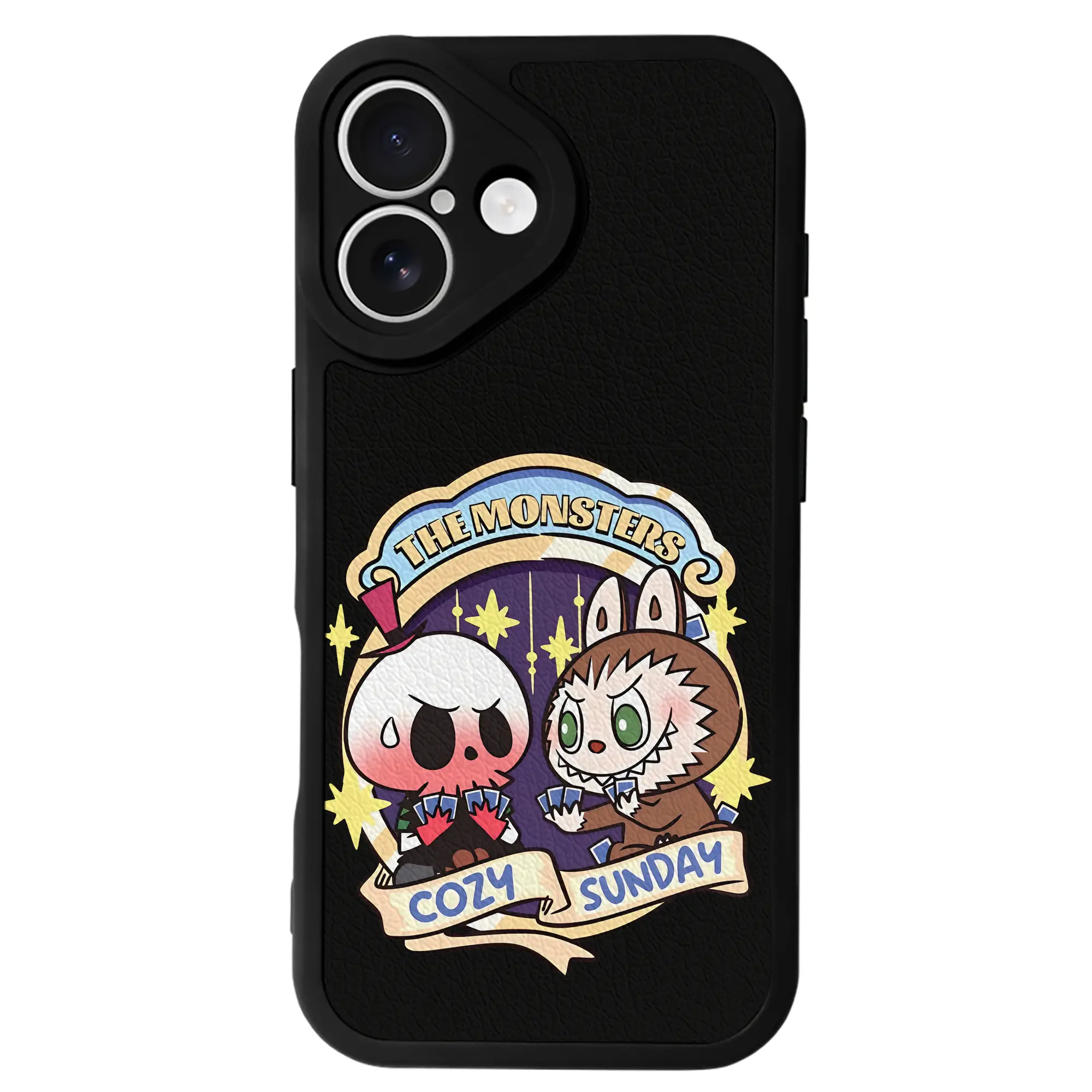 ラブブ グッズ モココ - IPhone 16シリーズ対応 ・ シリコンスマホケース ・ レザー調 ・ 高精度フィット ・ 耐衝撃 ・ ワイヤレス充電対応 ・ 精密カット